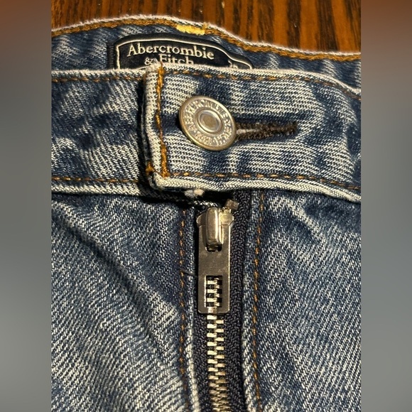 Abercrombie & Fitch Annie high-rise Jean shorts women’s 28 / 6 Cut off EUC boho - Picture 7 of 16